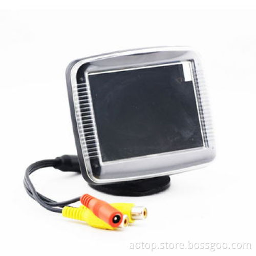 3.5-inch Car Mini Rear-view Monitor,Remote Control/Multiple Languages/OSD Menu/Compact Design